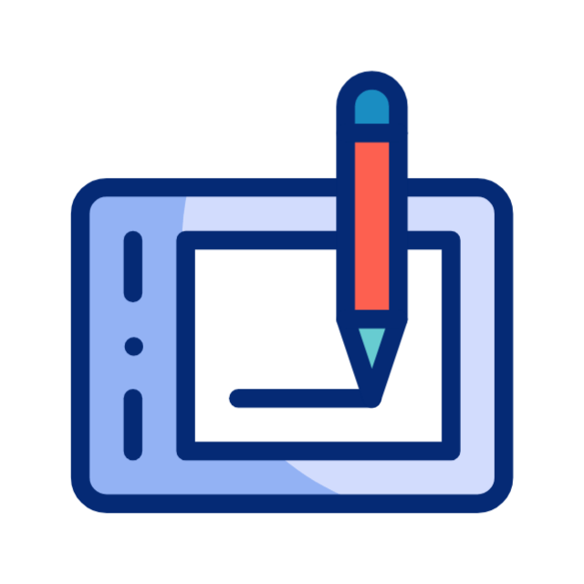 an animated tablet icon