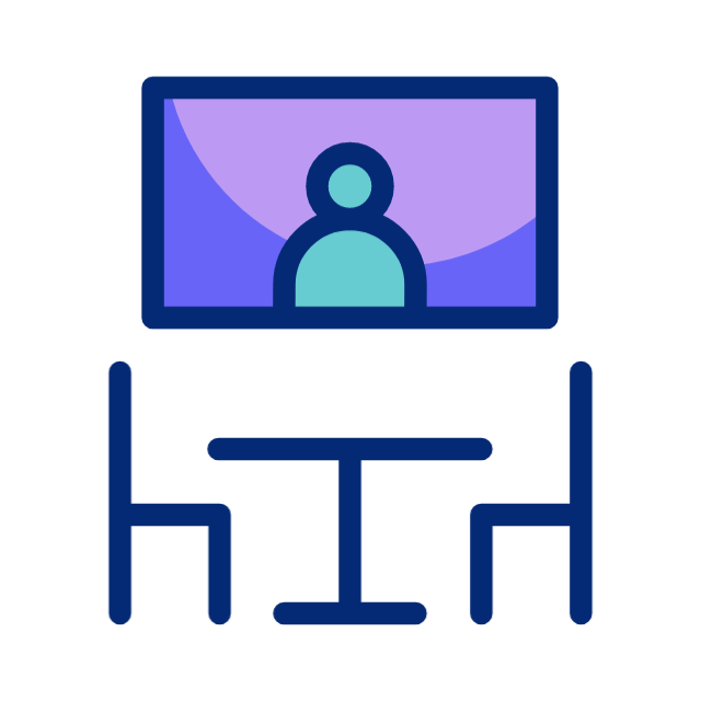Video conference animated icon Video conference animated icon