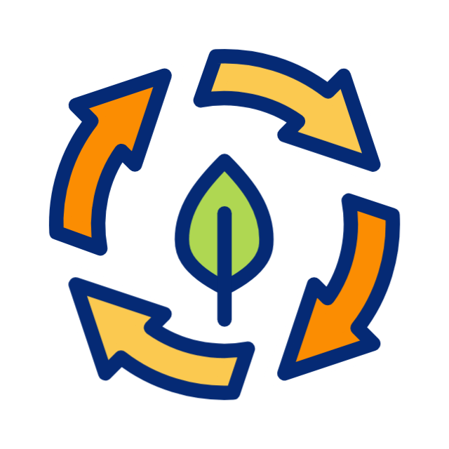 Recycled bag animated icon Recycled bag animated icon