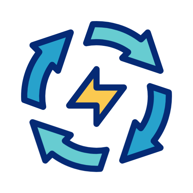 Recycled bag animated icon Recycled bag animated icon