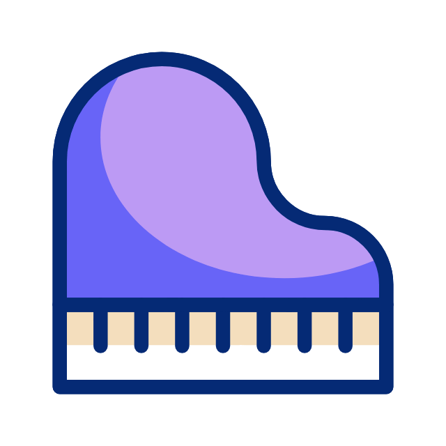 Piano animated icon Piano animated icon