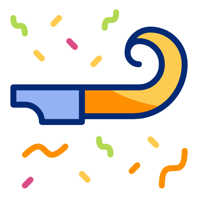Confetti animated icon Confetti animated icon