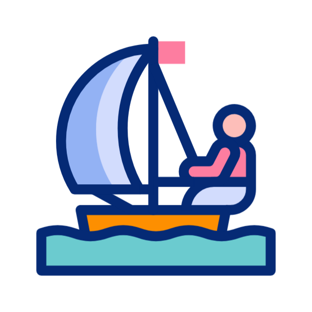 Boat animated icon Boat animated icon