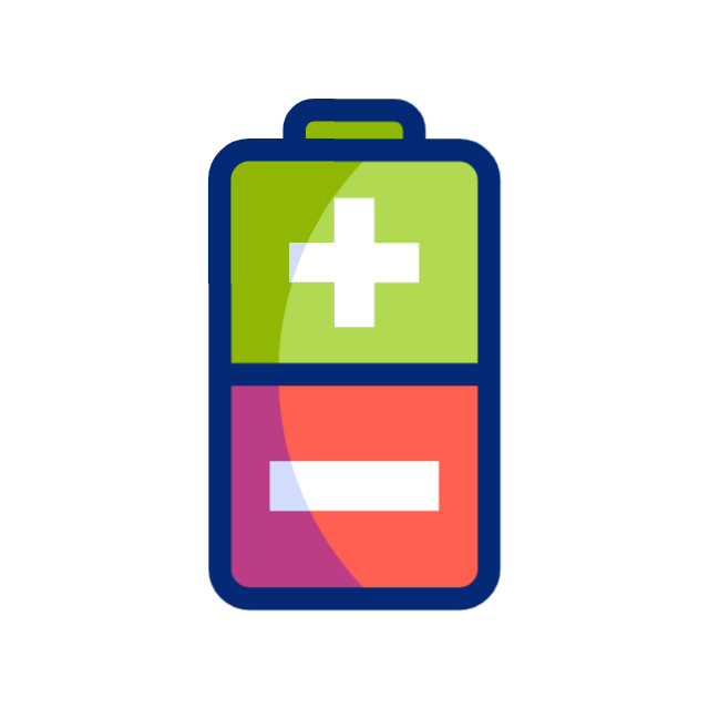 Full battery animated icon Full battery animated icon