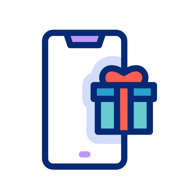 Online shopping animated icon Online shopping animated icon
