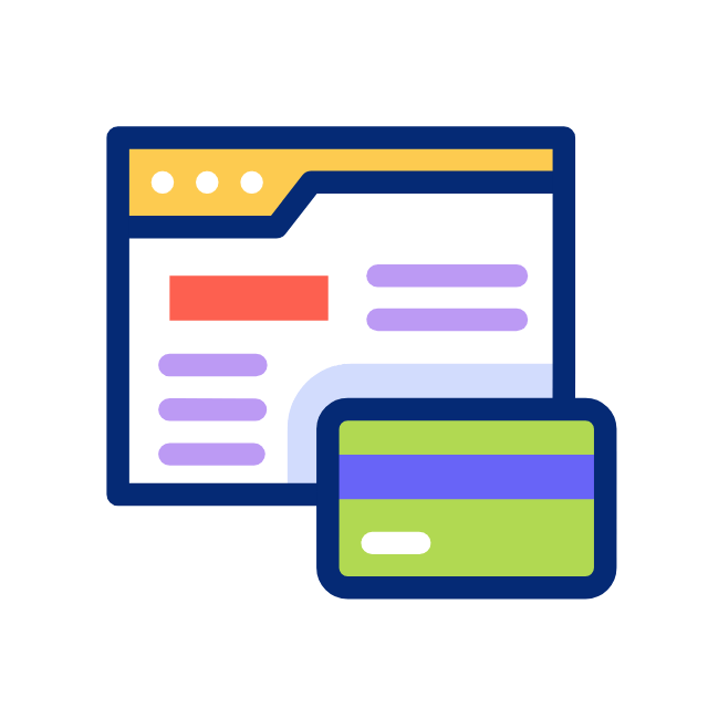 Онлайн покупки animated icon Онлайн покупки animated icon