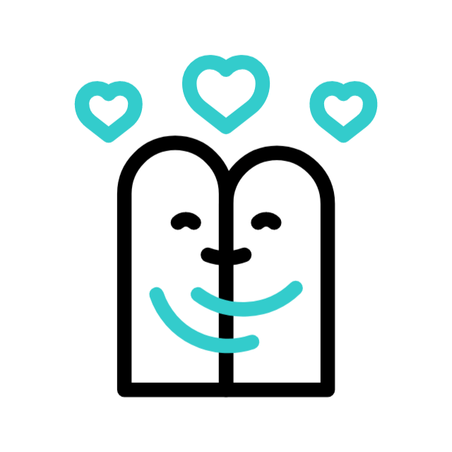 International kissing day animated icon International kissing day animated icon