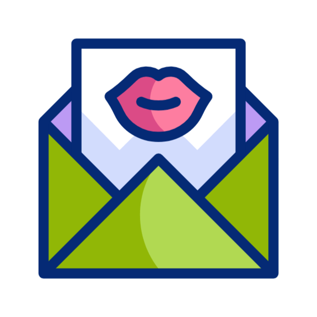 International kissing day animated icon International kissing day animated icon