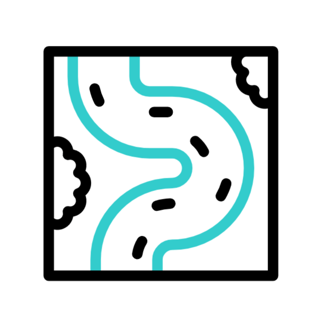 Raft boat animated icon Raft boat animated icon