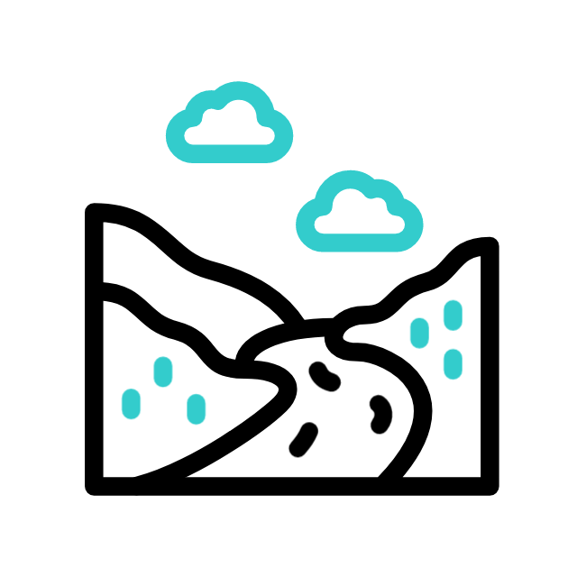 Raft boat animated icon Raft boat animated icon