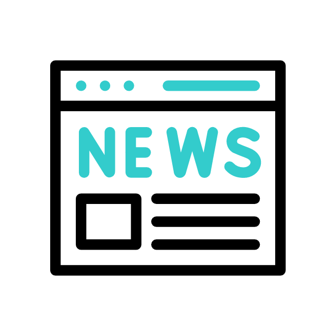 Digital news animated icon Digital news animated icon