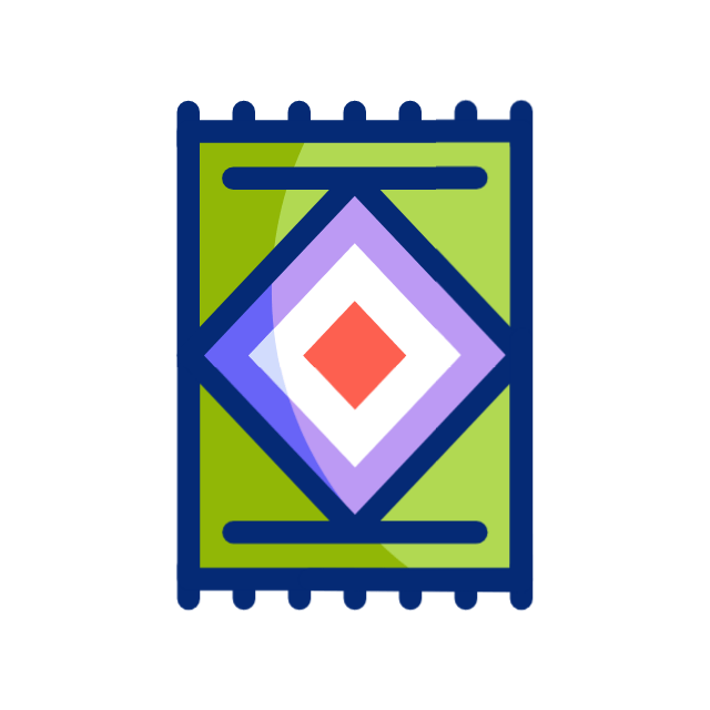 African house animated icon African house animated icon