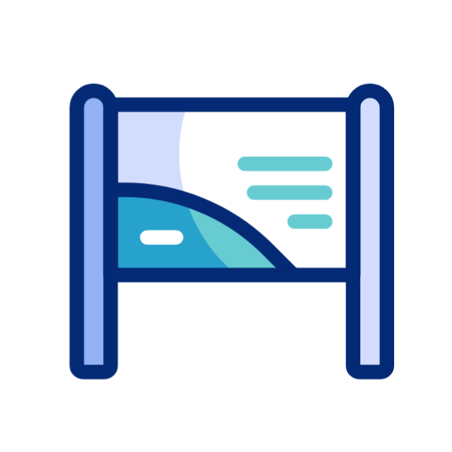 painel publicitário animated icon painel publicitário animated icon