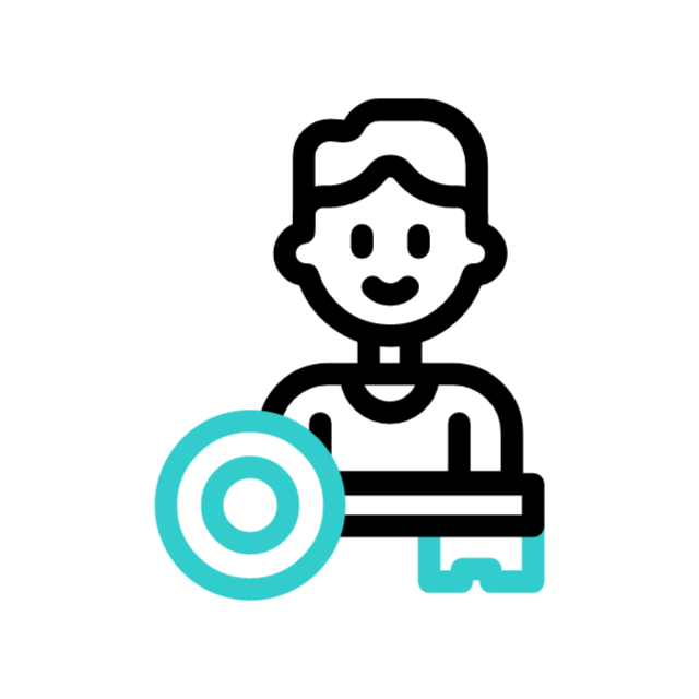 mão com lâmpada animated icon mão com lâmpada animated icon