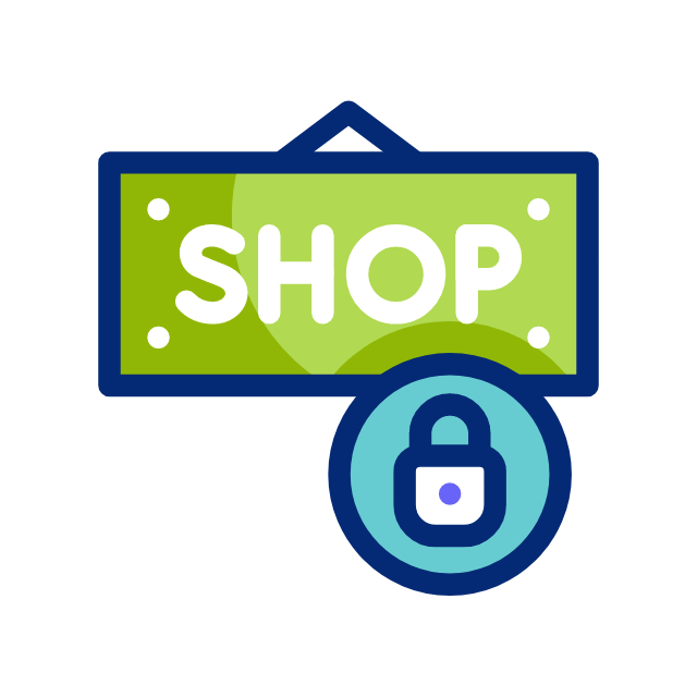 Shop animated icon Shop animated icon