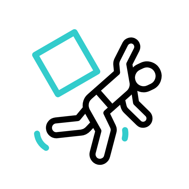 Work injury animated icon Work injury animated icon