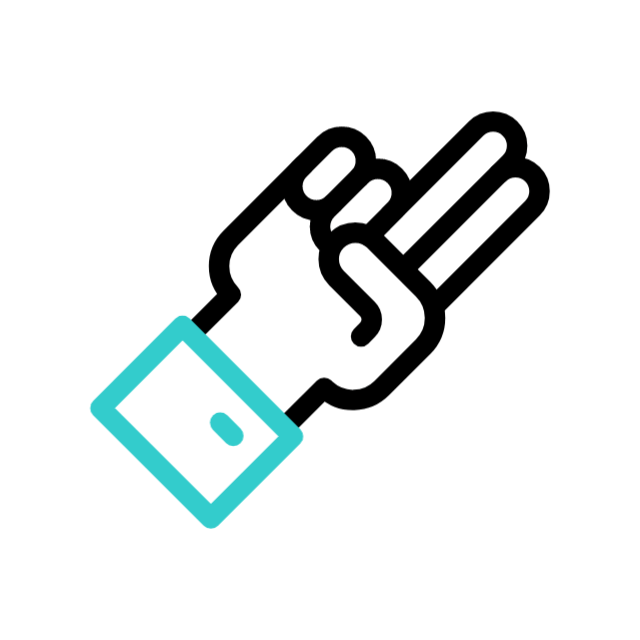 Finger animated icon Finger animated icon