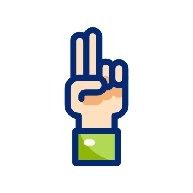 Finger animated icon Finger animated icon
