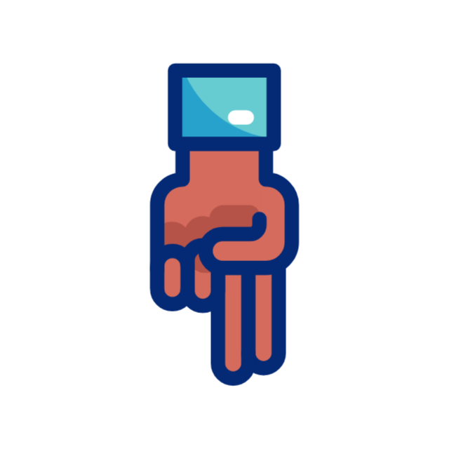 Finger animated icon Finger animated icon