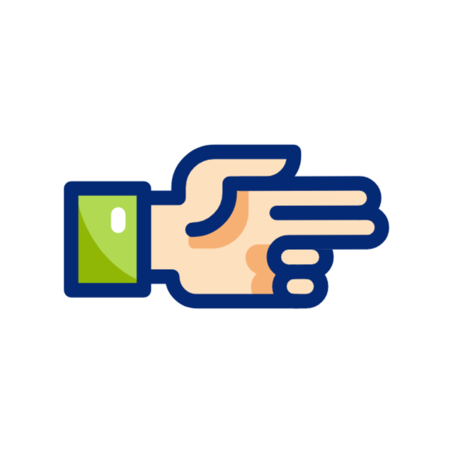 Finger animated icon Finger animated icon