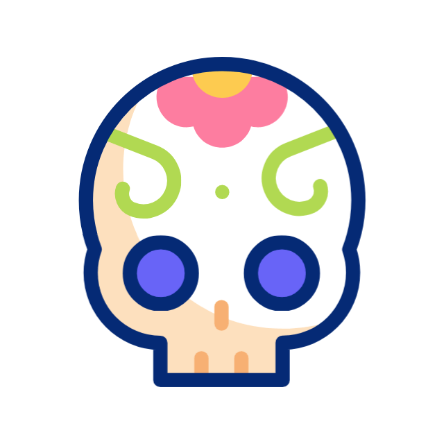 dia de los muertos (tag der toten) animated icon dia de los muertos (tag der toten) animated icon
