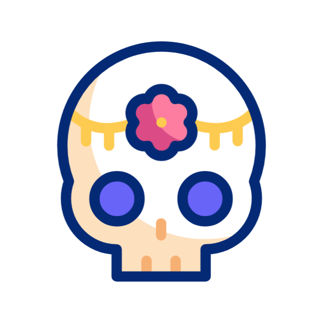 dia de los muertos (tag der toten) animated icon dia de los muertos (tag der toten) animated icon