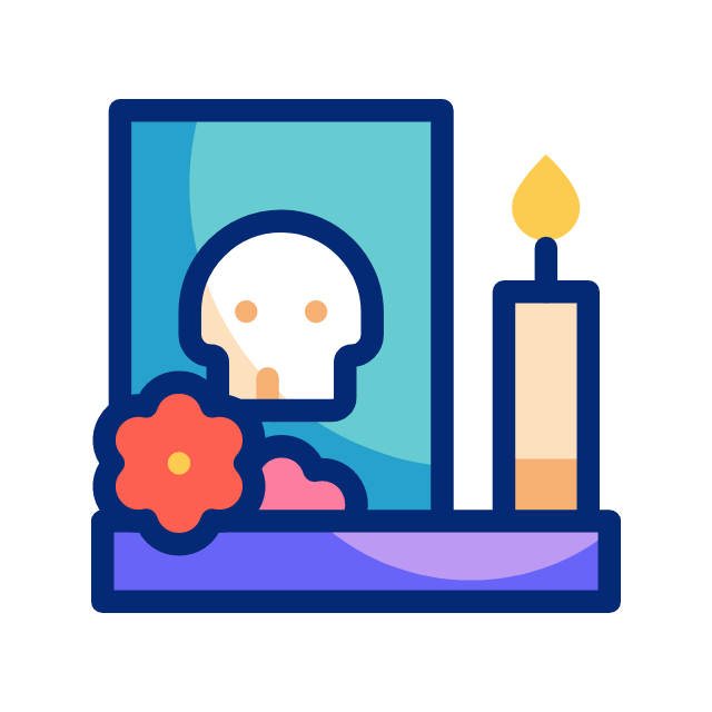 dia de los muertos (tag der toten) animated icon dia de los muertos (tag der toten) animated icon