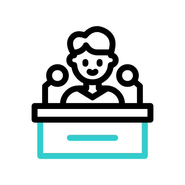 Press animated icon Press animated icon