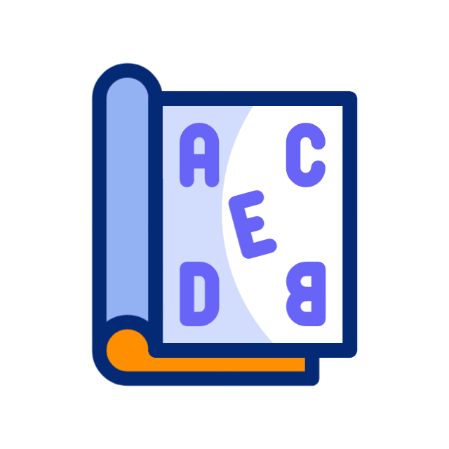 dislexia animated icon dislexia animated icon
