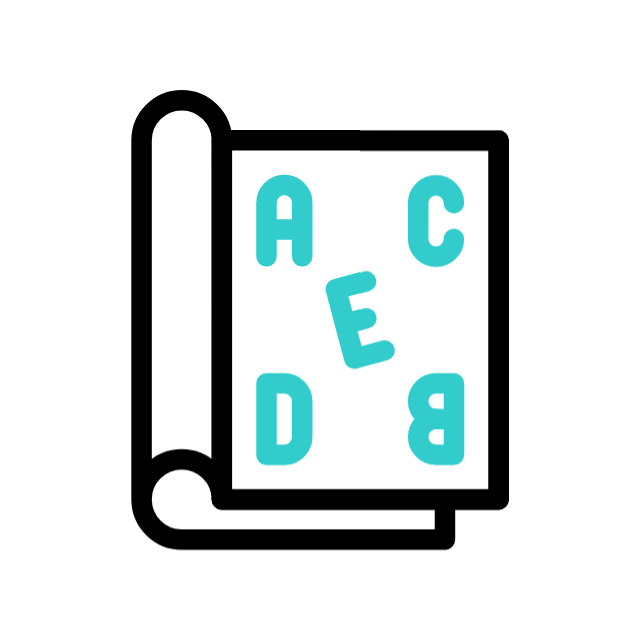 dislexia animated icon dislexia animated icon