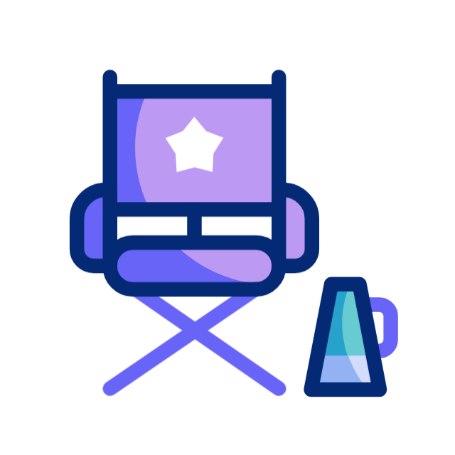diretor de cinema animated icon diretor de cinema animated icon