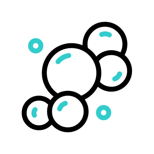 Water bubble animated icon Water bubble animated icon