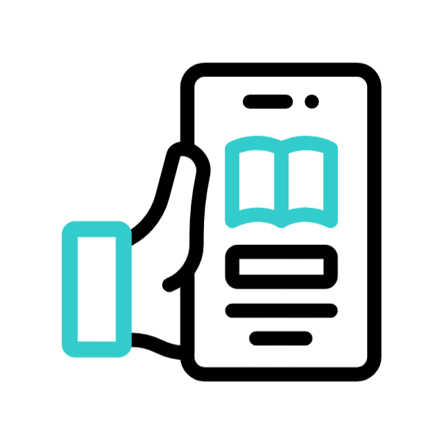 Online education animated icon Online education animated icon