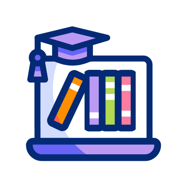 educação online animated icon educação online animated icon