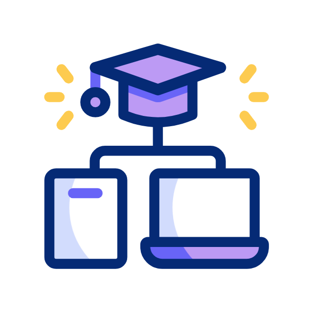 educação online animated icon educação online animated icon