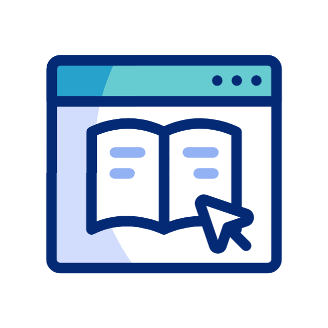 Online education animated icon Online education animated icon