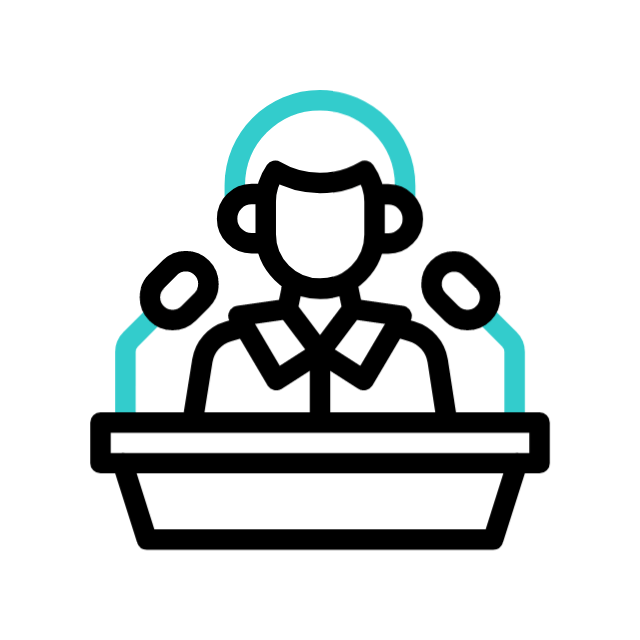 Öffentlichkeitsarbeit animated icon Öffentlichkeitsarbeit animated icon