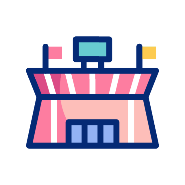Спортивный стадион animated icon Спортивный стадион animated icon