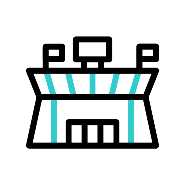 Sports stadium animated icon Sports stadium animated icon