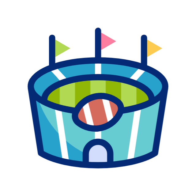 Спортивный стадион animated icon Спортивный стадион animated icon