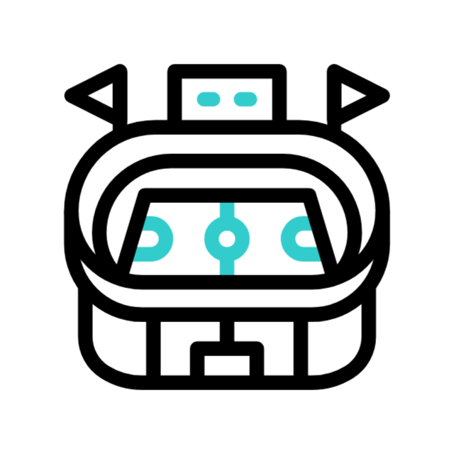 Sports stadium animated icon Sports stadium animated icon