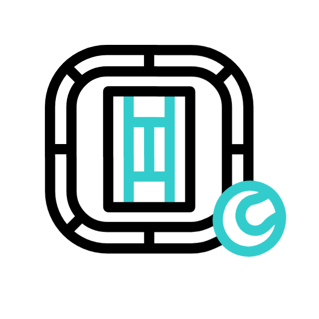 Sports stadium animated icon Sports stadium animated icon
