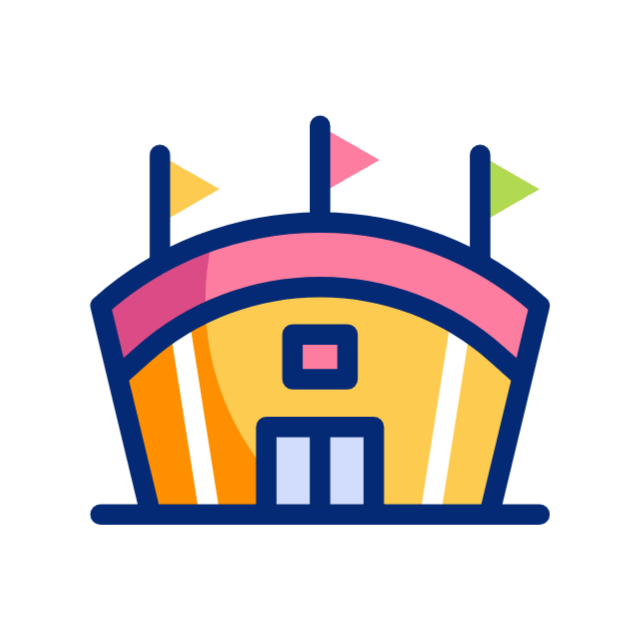 Sports stadium animated icon Sports stadium animated icon