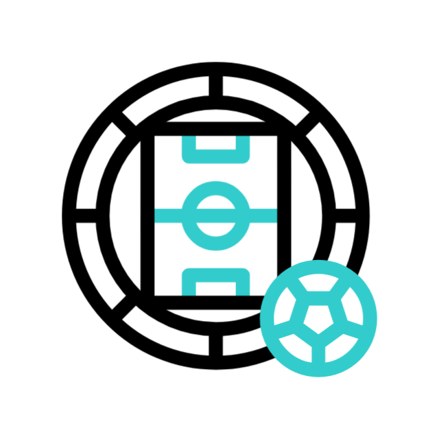 Спортивный стадион animated icon Спортивный стадион animated icon