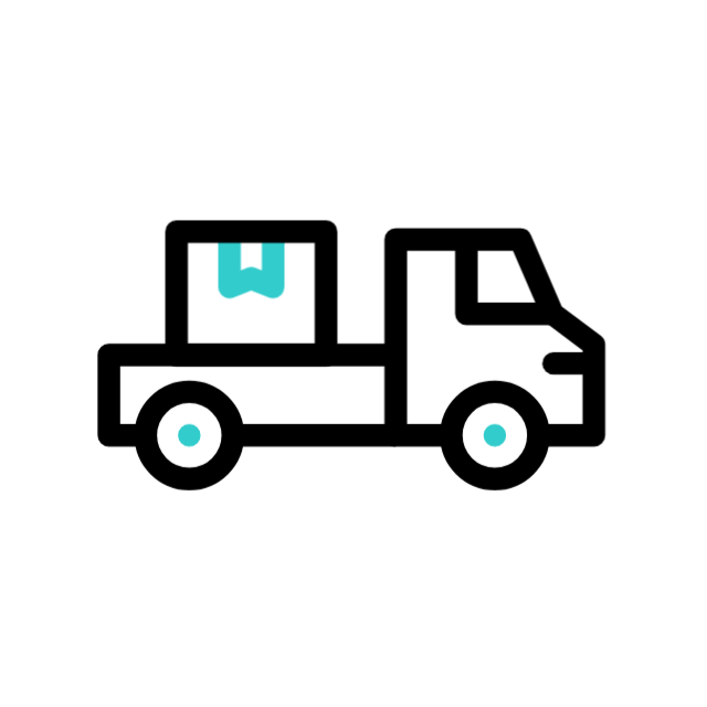 Forklift animated icon Forklift animated icon