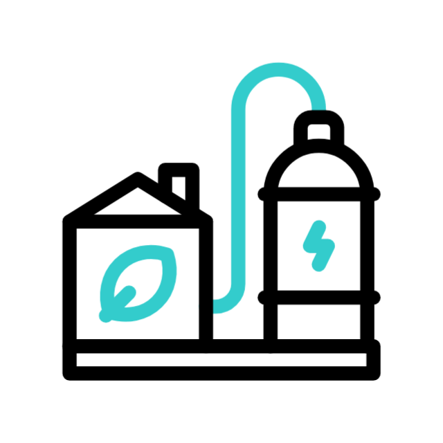 Hydro power animated icon Hydro power animated icon