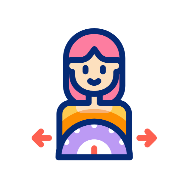 Eating disorder animated icon Eating disorder animated icon