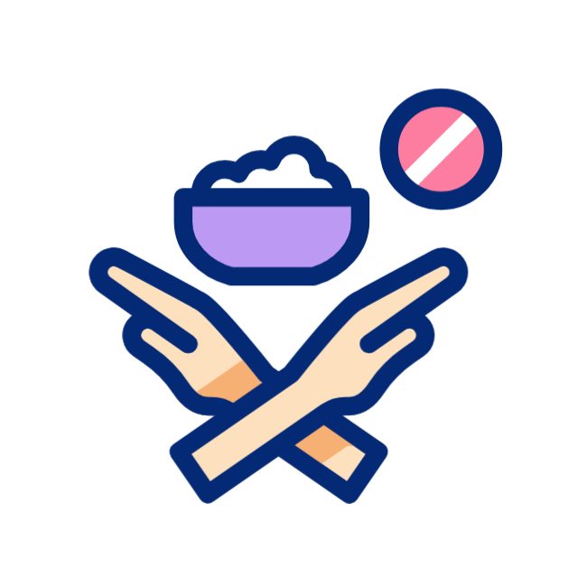 Eating disorder animated icon Eating disorder animated icon
