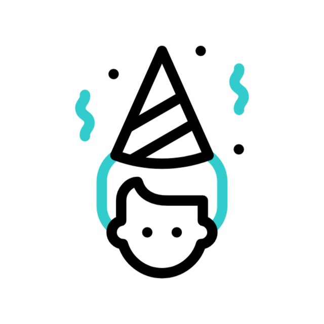 Confetti animated icon Confetti animated icon