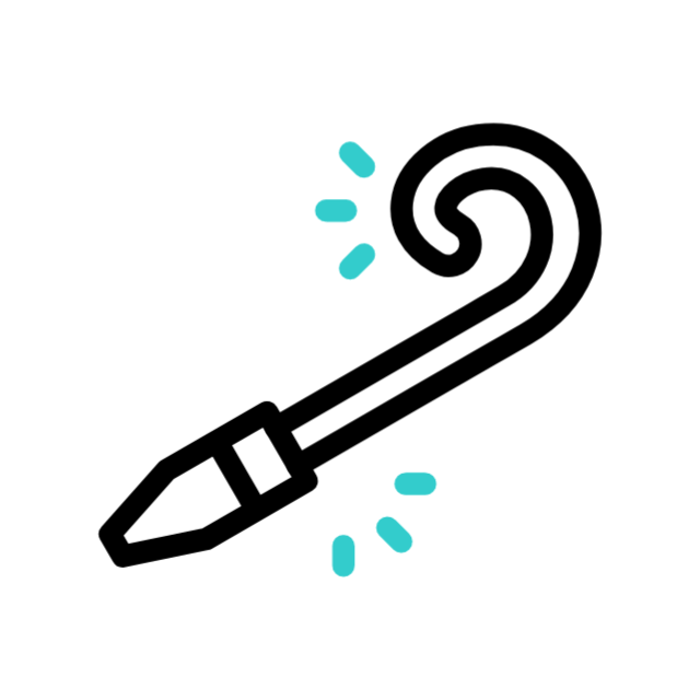 Confetti animated icon Confetti animated icon